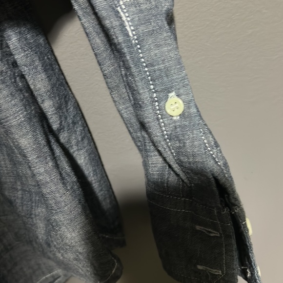 Tailored Gap denim chambray Byron down shirt - Picture 5 of 13